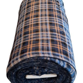 Q91-7002P Cuddle Fleece, Skottiruutu Sininen