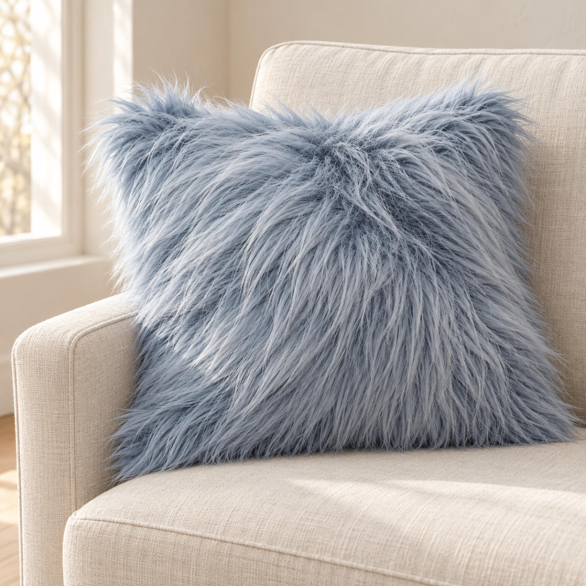 (FK-1039-103) Fluffi karva, Sininen - Image 3